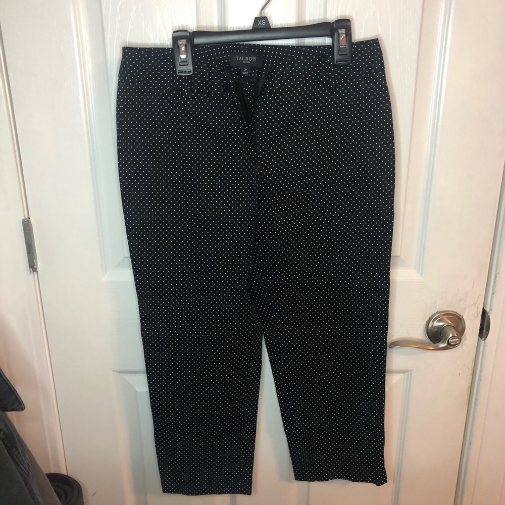 talbots polka dot pants